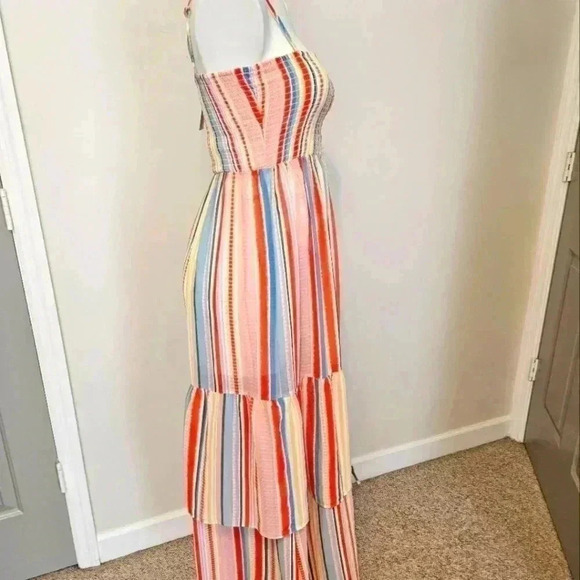 NEW! Jack by BB Dakota/Multi-color Tiered Maxi Dress/ Size XS - Picture 2 of 14